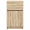 Miniatyrbilde 7 av 11: vidaXL Nattbord sonoma eik 39x35x65 cm konstruert tre