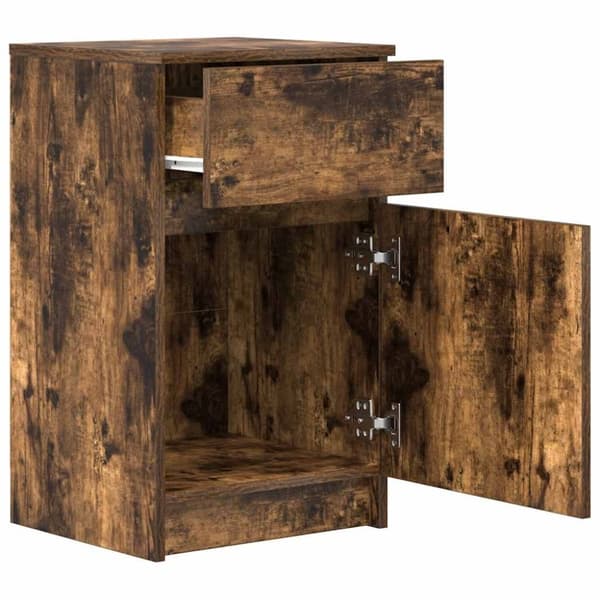 vidaXL Nattbord sonoma eik 39x35x65 cm konstruert tre