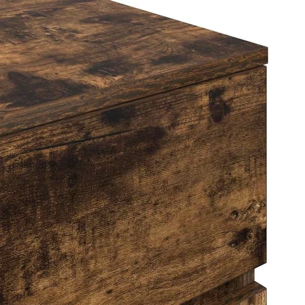 vidaXL Nattbord sonoma eik 39x35x65 cm konstruert tre