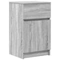 Miniatyrbilde 6 av 11: vidaXL Nattbord 2 stk grå sonoma 39x35x65 cm konstruert tre