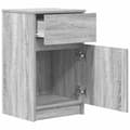 Miniatyrbilde 7 av 11: vidaXL Nattbord 2 stk grå sonoma 39x35x65 cm konstruert tre