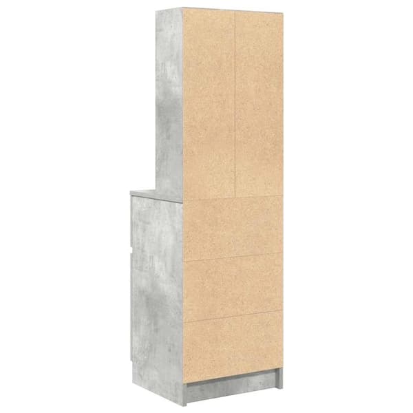 vidaXL Nattbord betonggrå 39x35x125 cm konstruert tre