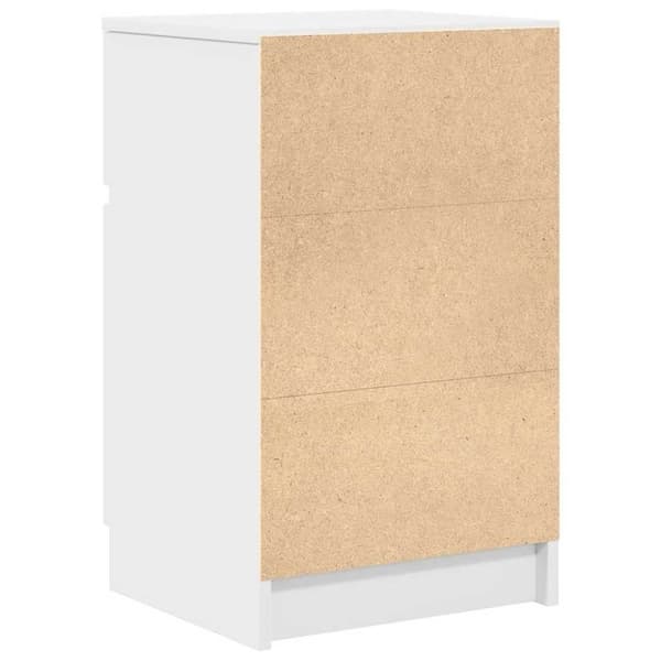 vidaXL Nattbord hvit 39x35x65 cm konstruert tre
