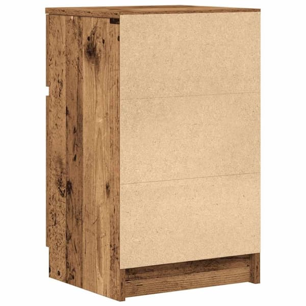 vidaXL sengeskab 39x35x65 cm konstrueret træ antikt træ