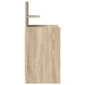 Miniatyrbillede 8 af 11: vidaXL sengebord med 2 skuffer 38x34x80 cm sonoma-eg