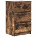 Pikkukuva 6 / 11: vidaXL Yöpöytäkaapit, 3 laatikkoa 2 kpl savutammi 39x35x65 cm