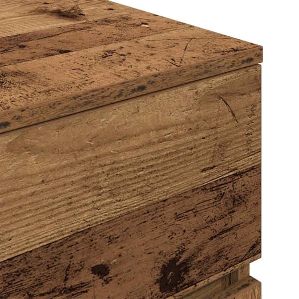 vidaXL yöpöytäkaapit 3 laatikolla 2 kpl vanha puu 39x35x65 cm