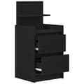 Miniatyrbillede 7 af 11: vidaXL sengeborde med 2 skuffer 2 stk. 38x34x80 cm sort