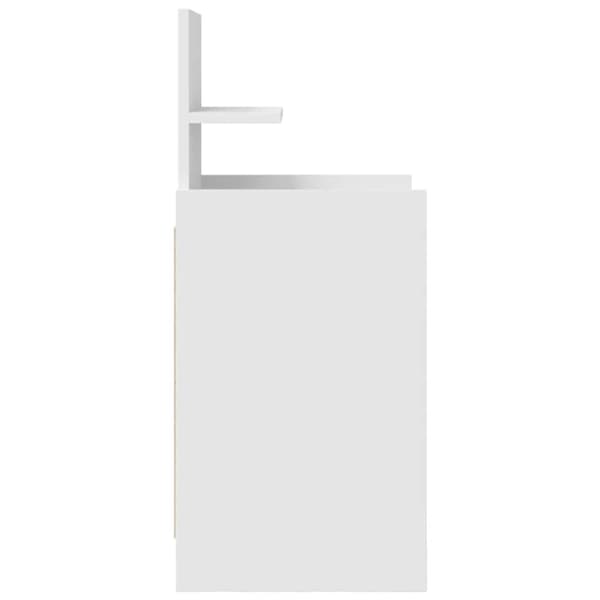 vidaXL sengeborde med 2 skuffer 2 stk. 38x34x80 cm hvid