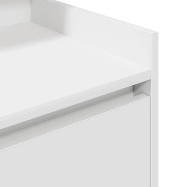 vidaXL sengeborde med 2 skuffer 2 stk. 38x34x80 cm hvid