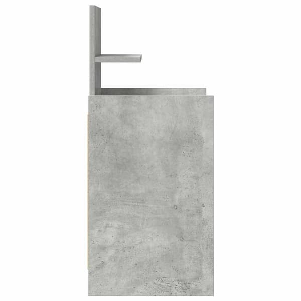 vidaXL Nattbord med 2 skuffer betonggrå 38x34x80 cm