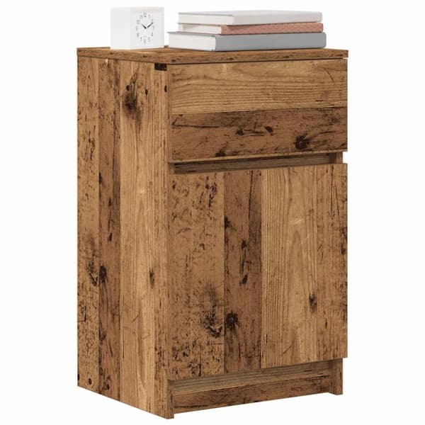 vidaXL Nattbord gammelt tre 39x35x65 cm konstruert tre