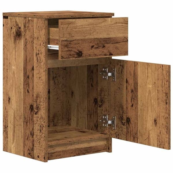 vidaXL Nattbord gammelt tre 39x35x65 cm konstruert tre
