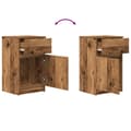 Miniatyrbilde 10 av 11: vidaXL Nattbord gammelt tre 39x35x65 cm konstruert tre