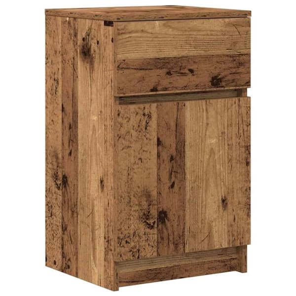 vidaXL Nattbord gammelt tre 39x35x65 cm konstruert tre