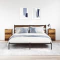 Miniatyrbilde 4 av 11: vidaXL Nattskap med 3 skuffer 2 stk gammelt tre 39x35x65 cm