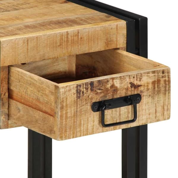 vidaXL sengeskabe 2 stk 40x35x50 cm massivt ru mangotræ