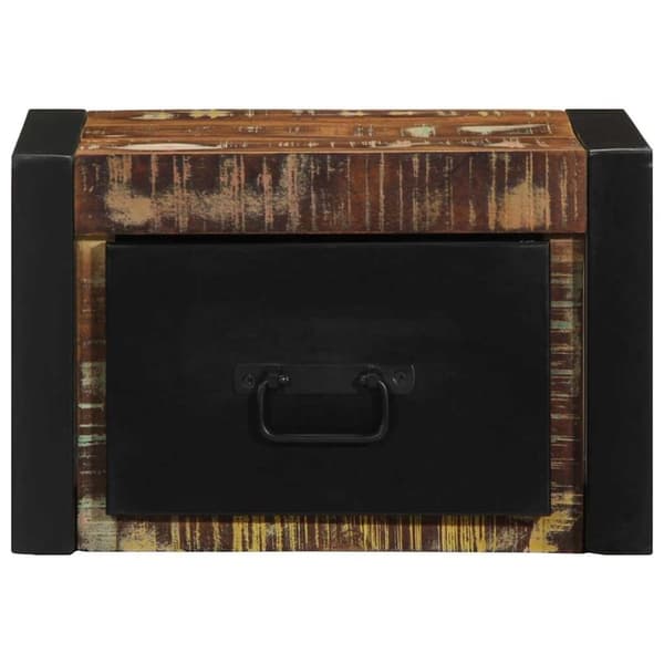vidaXL yöpöytäkaappi monivärinen 40x35x25 cm massiivipuu kierrätetty