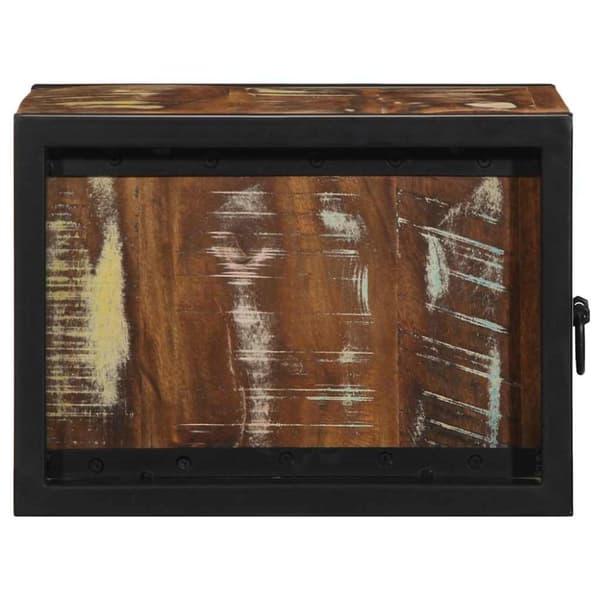 vidaXL yöpöytäkaappi monivärinen 40x35x25 cm massiivipuu kierrätetty