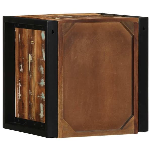 vidaXL sengeskabe 2 stk 40x35x40 cm massivt genbrugstræ flerfarvet