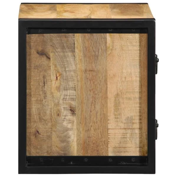vidaXL sengeskab 40x35x40 cm massivt ru mangotræ
