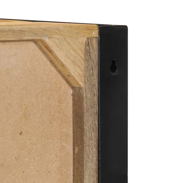 vidaXL sengeskab 40x35x40 cm massivt ru mangotræ