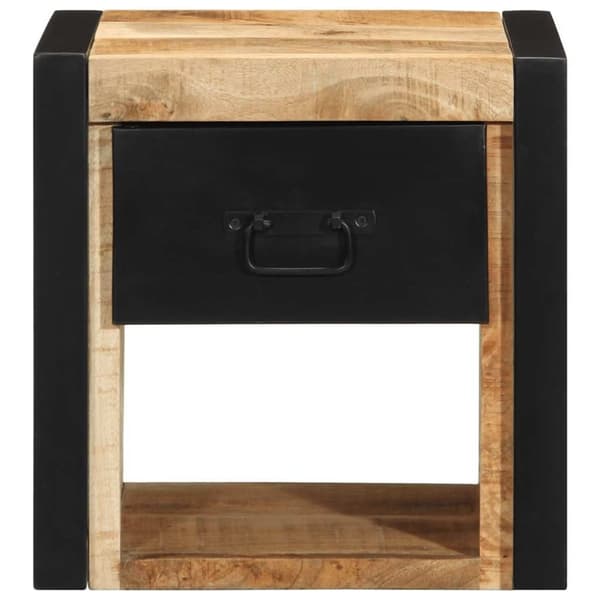 vidaXL sengeskabe 2 stk 40x35x40 cm massivt ru mangotræ