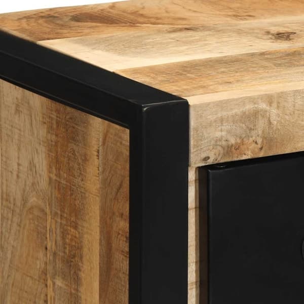 vidaXL sengeskabe 2 stk 40x35x40 cm massivt ru mangotræ