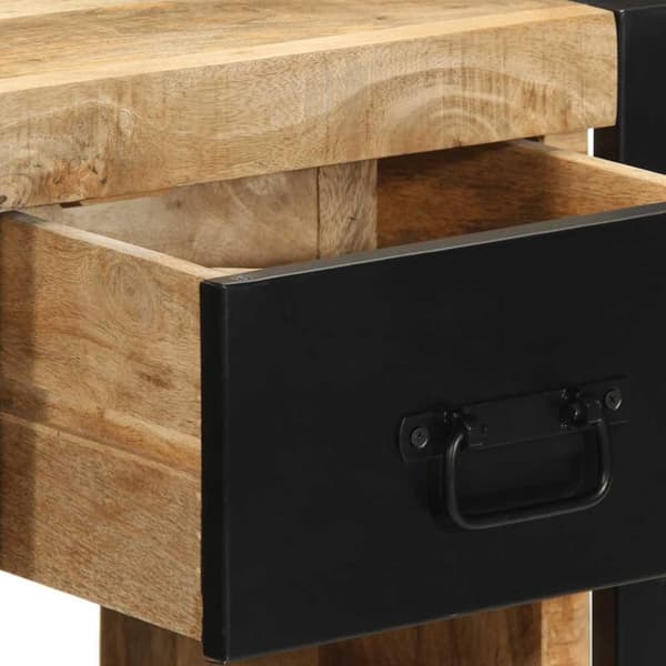 vidaXL sengeskabe 2 stk 40x35x40 cm massivt ru mangotræ