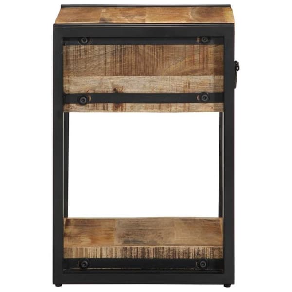 vidaXL Nattskap 2 stk 40x35x50 cm grovt heltre mangotre