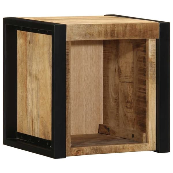 vidaXL Nattskap 2 stk 40x35x40 cm grovt heltre mangotre