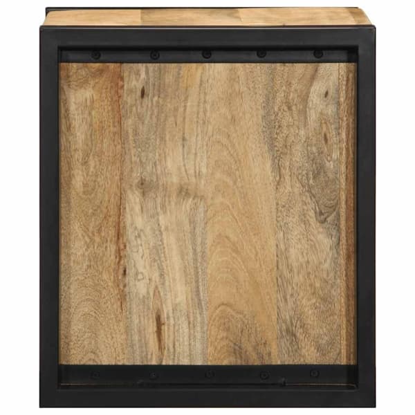 vidaXL Nattskap 2 stk 40x35x40 cm grovt heltre mangotre