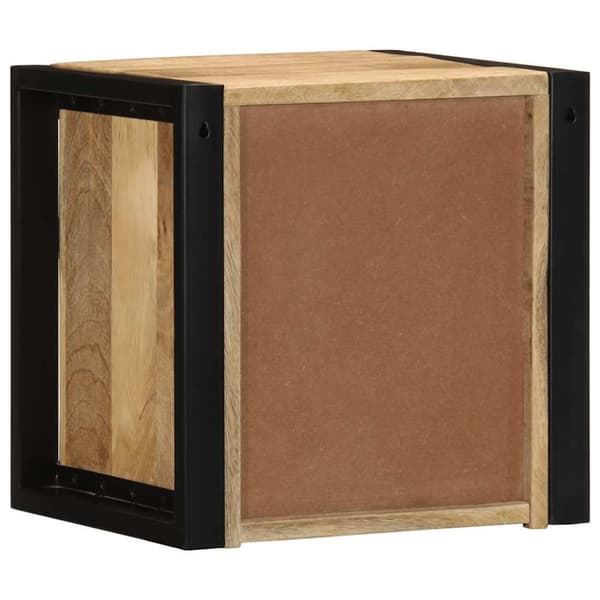 vidaXL Nattskap 2 stk 40x35x40 cm grovt heltre mangotre