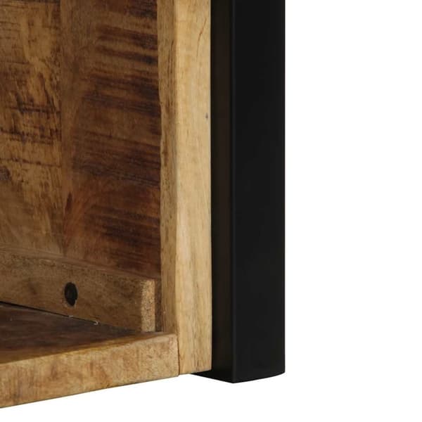 vidaXL Nattskap 2 stk 40x35x40 cm grovt heltre mangotre