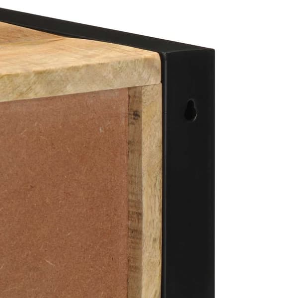 vidaXL Nattskap 2 stk 40x35x40 cm grovt heltre mangotre