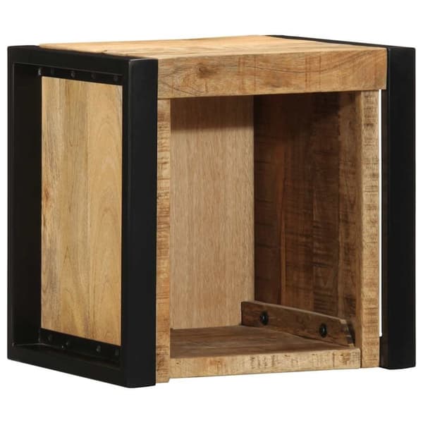 vidaXL Nattskap 2 stk 40x35x40 cm grovt heltre mangotre