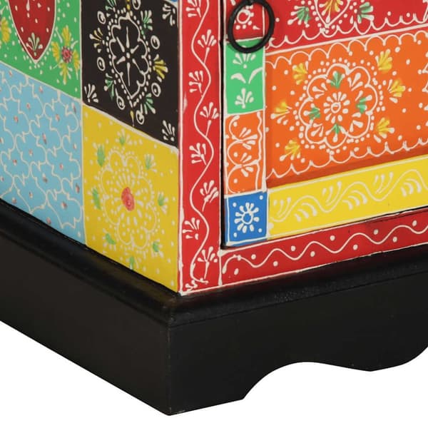 vidaXL sengeskabe 2 stk 40x35x45 cm massivt mangotræ flerfarvet