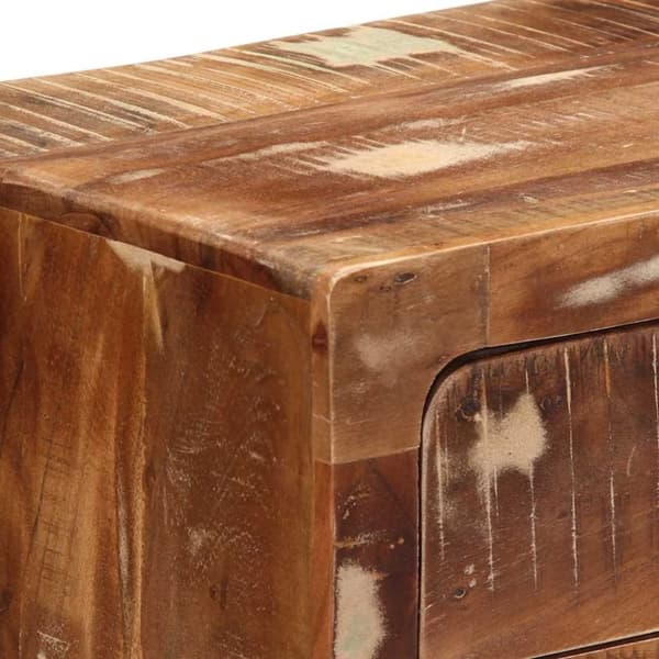 vidaXL yöpöytäkaappi 2 kpl 40x32x46 cm massiivipuu kierrätetty