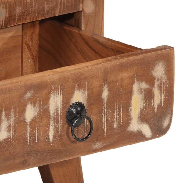 vidaXL yöpöytäkaappi 2 kpl 40x32x46 cm massiivipuu kierrätetty