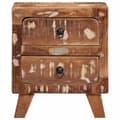 Pikkukuva 2 / 11: vidaXL yöpöytäkaappi 2 kpl 40x32x46 cm massiivipuu kierrätetty