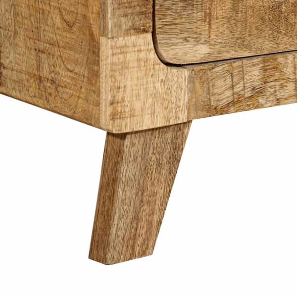 vidaXL sengeborde 2 stk. 40x32x46 cm massivt ru mangotræ
