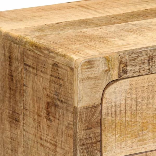 vidaXL sengebord 40x32x46 cm massivt ru mangotræ