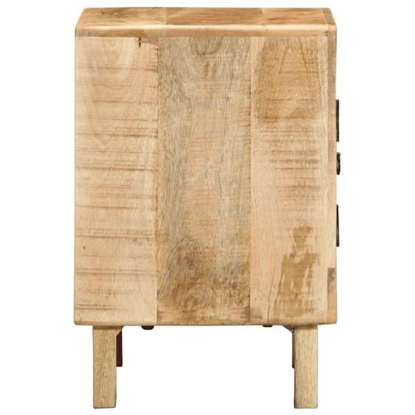 vidaXL Nattbord 40x32x46 cm grovt heltre mangotre