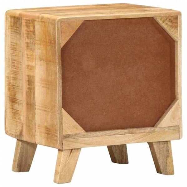 vidaXL Nattbord 40x32x46 cm grovt heltre mangotre