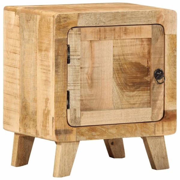 vidaXL Nattbord 40x32x46 cm grovt heltre mangotre