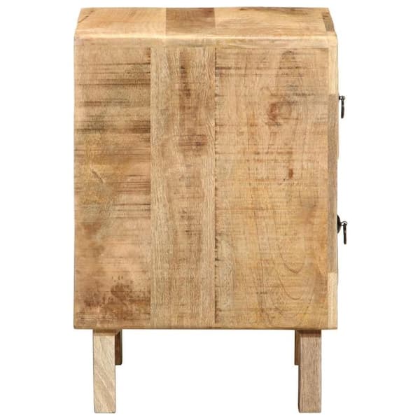 vidaXL Nattbord 40x32x46 cm grovt heltre mangotre
