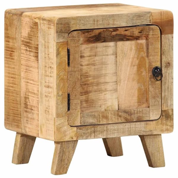 vidaXL Nattskap 2 stk 40x32x46 cm grovt heltre mangotre