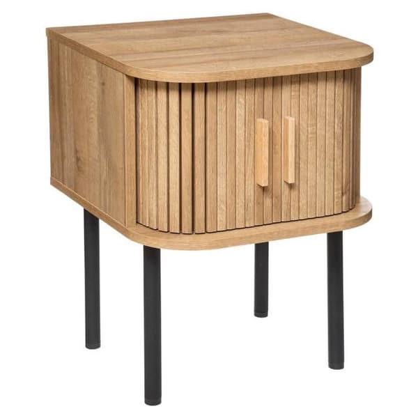 Sängbord - ATMOSPHERA - Colva - 2 skjutdörrar - MDF träfibrer och E1 spånskiva