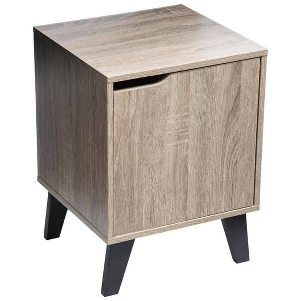 Sängbord - 5Five - Naturlig - Dörr - Trä - Modern
