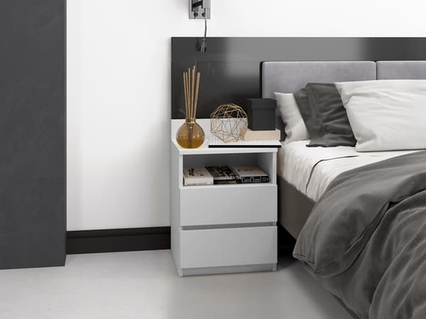 Sengebord Malwa M1 HVID